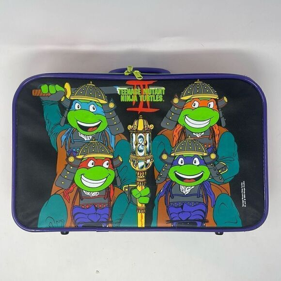 VTG Teenage Mutant Ninja Turtles 3 Movie Suitcase 1993 Vintage TMNT Rare HTF - Picture 1 of 10